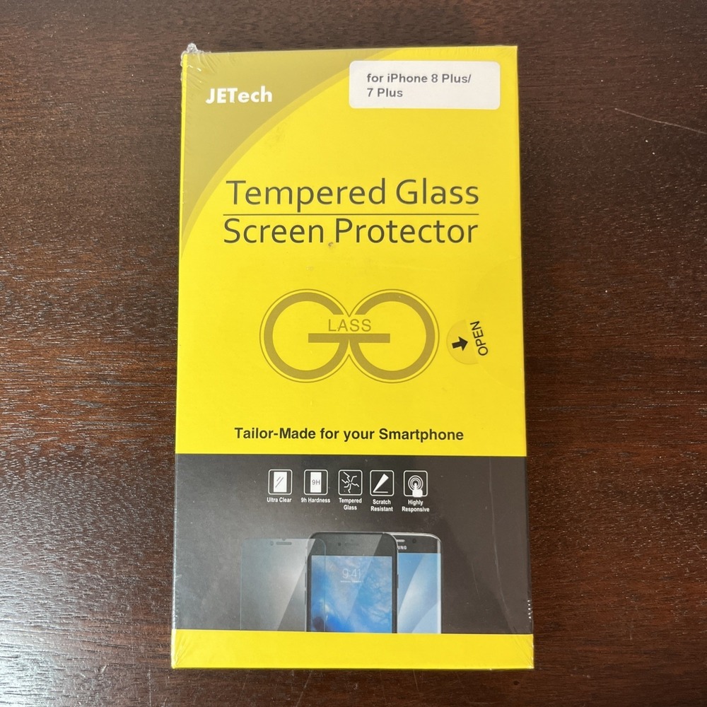 JETech Privacy Screen‎ Protector for iPhone 8 Plus and iPhone 7 Plus 2-Pack NEW